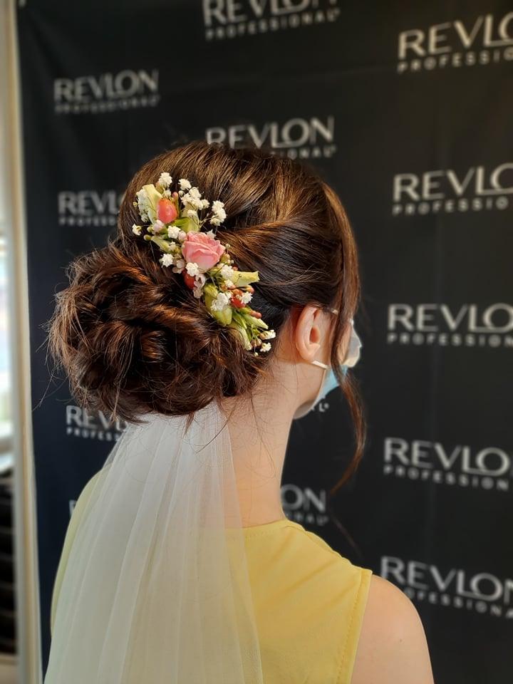 coiffure mariée à L'Huisserie